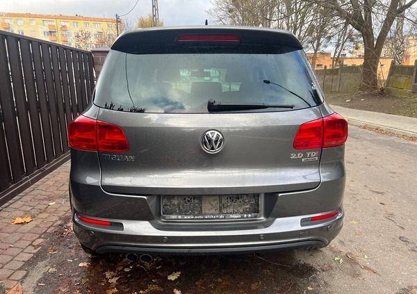 Volkswagen Tiguan cena 58200 przebieg: 193659, rok produkcji 2015 z Drawsko Pomorskie małe 232